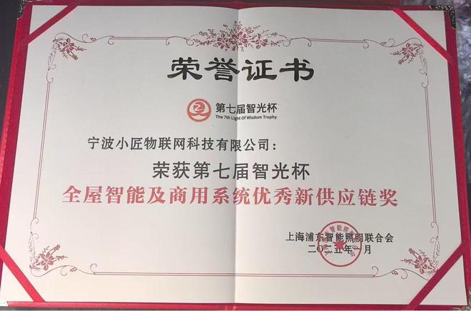 杯奖项推动智能照明行业迈向新高度AG真人娱乐网址小匠物联荣获智光(图3)